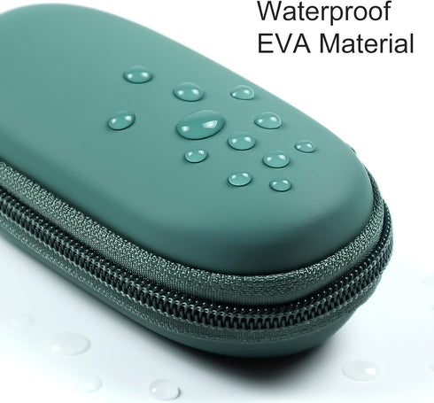 EVA Earbud Case for Beats Flex Raycon, Waterproof Portable Pouch for In-Ear Monitor Headphones (Green)