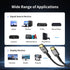 DERSUR 8K 2.1 48Gbps 1.6FT, Cord-4K@120Hz, 8K@60Hz,eARC, PS3,Computer,HDTV,DVD,Projector HDMI Cable Short Ultra High
