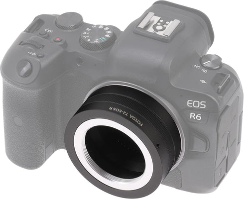 FOTGA T2-EOSR Lens Mount Adapter Ring for T2 T Lens to Canon R3 R5 R6 Mark II R7 R8 R10 R50 R100 RP Camera