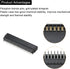 50 2.54mm PATIKIL Card Edge Connector Black Socket Straight Connection Pin Pitch for PCB Circuit Board, Game Console
