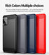 Samsung Galaxy A02S Case with HD Screen Protector, Soft TPU Slim Fashion Non-Slip Protective Cover (Black Brushed TPU)