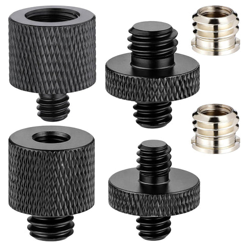 JJUNW 6Pcs Tripod Adapter, Camera Screw Adapter, Stand Adapters Threaded Converter Tripods Mount