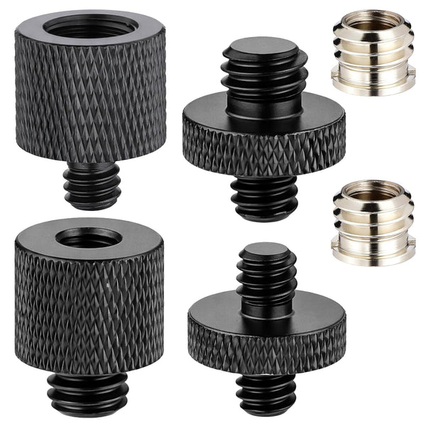 JJUNW 6Pcs Tripod Adapter, Camera Screw Adapter, Stand Adapters Threaded Converter Tripods Mount