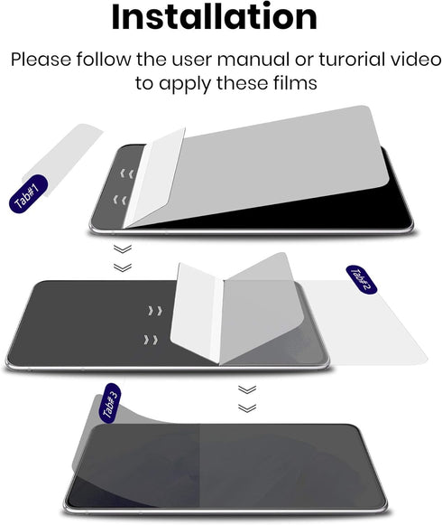 Galaxy S21 5G Screen Protector Matte Privacy Full Adhesive Soft Film, Anti Glare 2 Way Anti Spy Protection