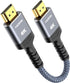 Highwings Short HDMI Cable, 1.06ft Total Length, 0.69ft Cable Length, HDR Braided