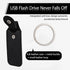 Gtziqa 4 Pcs Flash Drive Case, Leather Anti Lost Thumb USB Flash Drive Holder USB Storage Cases Protective Cover Small