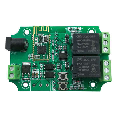 DSD TECH 2 Channels Bluetooth Relay Module for Remote Control Switch, Compatible with iPhone and Android 4.3