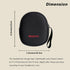 Headphone Storage Bag for Travel Carrying Lightweight Case for Foldable Over Ear Headphones/Neckband Earbuds