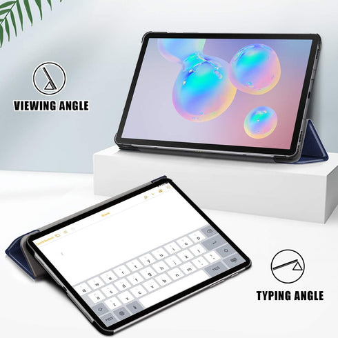Case for Samsung Galaxy Tab S6 Lite 10.4 Inch 2024/2022/2020, Slim Lightweight Smart Case Trifold Stand Cover with Auto