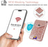 Self Adhesive Card Holders for Back of Phone, Cute Leather RFID Phone Wallet Pockets with Snap, Slim Card Holders