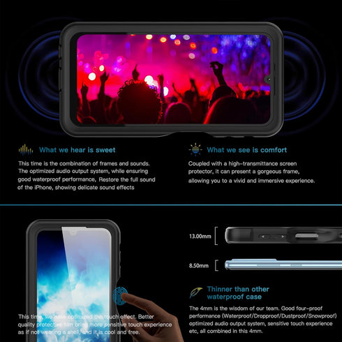 Waterproof Case for Galaxy A25 5G, Full Body IP68 Underwater Clear Protective Case with Built-in Screen Protector Heavy
