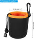 PATIKIL Camera Lens Bag, 2 Pcs 3.1" IDx3.9 H Drawstring Lens Pouch with Thick Protective Neoprene, Lens Case for DSLR Camera Lens, Water Coffee Cups, Black Orange