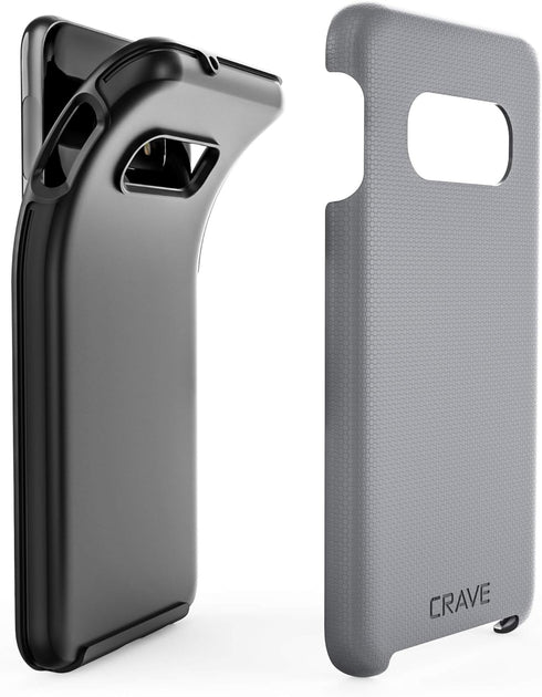 Crave Dual Guard Case for Samsung Galaxy S10e, Shockproof Protection Dual Layer Case, Slate