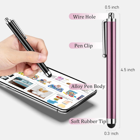 AGREJO Stylus Pens for Touch Screens, High Precision Universal Stylus for iPad, iPhone, Tablets (30-Pack)