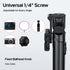 ULANZI MT-70 63" 2 360 Extendable Tripod, Selfie Stick Vlog Tripod Stand with Phone Clips as Teleprompter, Rotate