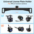 Fnysmkv Universal Rear View Camera License Plate Bracket, Upgraded Anti-Rust Paint Full Stainless Steel Backup Camera