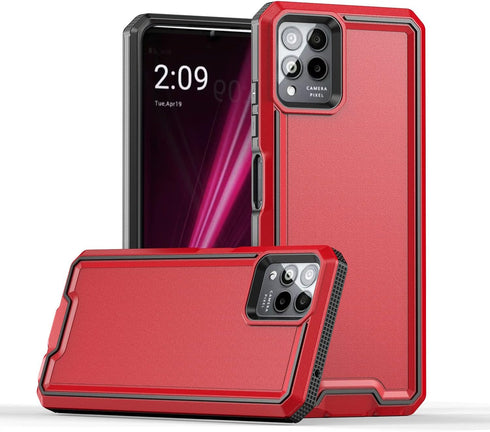 for REVVL 6 Pro 5G / REVVL 6X Pro 5G Case with Screen Protector, Military Grade Drop Proof Shockproof Dual Layer Heavy