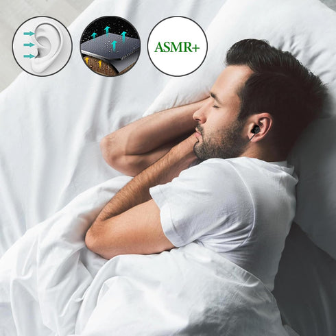 GEEKRIA Sleep Earbuds for Side Sleepers, Wired Stereo to Mono in-Ear Single Earbud, 3.5mm Headphone Jack Compatible