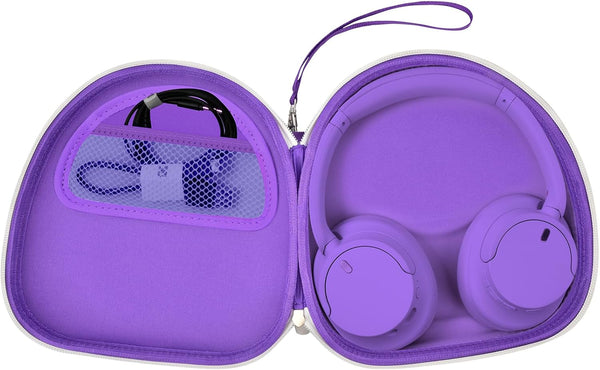 PAIYULE Case for Sony WH-CH720N WH-CH520 Noise Canceling Wireless Headphones, Carrying Bag for JBL Tune 510BT (Purple)