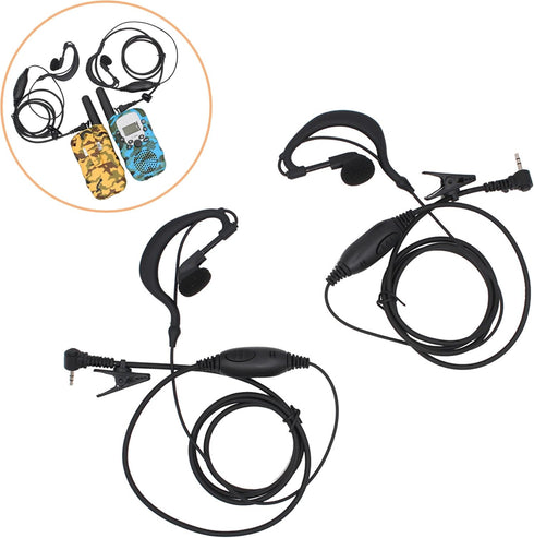 2.5mm Jack Earpiece Radio Headset with Microphone for M880 T228 T328 T388 VT8 Floureon M-880 (2PCS)