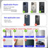 pop-tech Magnetic Vacuum Suction Mirror Phone Holder (Smooth Mirror Surface Only), Gym Bathroom Kitchen Shower Phone