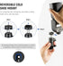 NEEWER Light Stand Mount Adapter with Cold Shoe and 1/4” Screw Mini Ball Head, Fits Flat Head Light Stand