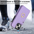 Folosu 15 360Rotation 6.1 Inch Compatible with iPhone Case Wallet with Card Holder, Finger Ring Holder Kickstand, RFID