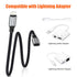AGVEE 6.6ft Lightning Extension Cable, Braided Female to Male Extender Full Function Cord Compatible with iPhone iPad,