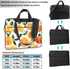 JIPOFD citrus fruit pattern Print Structured Laptop Bag Oxford Cloth Briefcase Padded Shoulder Case with Front Pockets