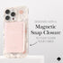 Kate Spade New York Magnetic Flip Phone Wallet/Card Holder - Compatible with MagSafe Phones and Cases, That Sparkle Pink