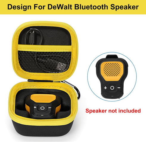 Case for DEWALT Wearable Bluetooth Speaker, Magnetic Clip-On Wireless Jobsite Speaker Storage Holder Bag (Case Only)