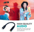 Movo IMA-1 Female 3.5mm TRRS Microphone Adapter Cable to Lightning Connector Dongle for Apple iPhone, iPad
