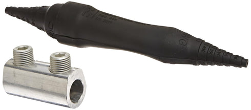 NSI Direct Burial Splice Kits with Rubber Cover, 6 AWG - 350 MCM Wire Range, 3.00" Length, Black