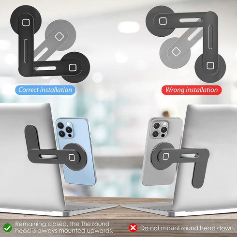 Set CloudValley Webcam Slider & Magnetic Phone Holder (Black)