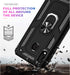 STARSHOP Compatible Samsung Galaxy A20 Phone Case with Tempered Glass Screen Protector, Military Grade Shockproof