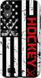 Red American Flag iPhone XR Case - Perfect Gift for Hockey Lovers! Durable Protection for Your Phone.