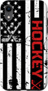 Red American Flag iPhone XR Case - Perfect Gift for Hockey Lovers! Durable Protection for Your Phone.