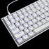 YMDK Double Shot 108 Dyed PBT Shine Through Keycap Rainbow Carbon Sunset Backlit for MX Switches Mechanical Keyboards