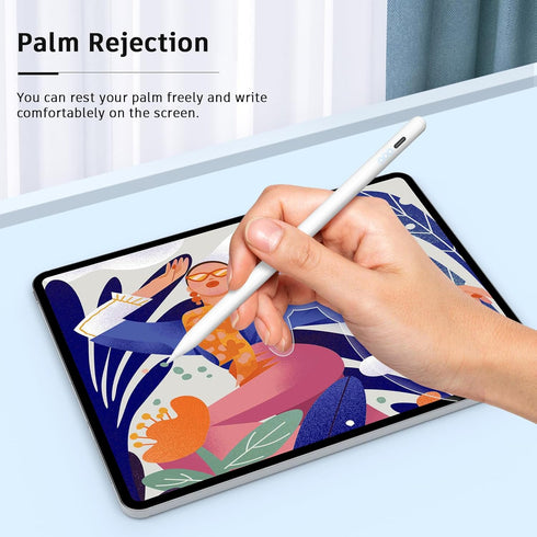 Stylus Pen for iPad 2018-2024 - 15 mins Fast Charge Apple Pencil with Palm Rejection and Tilt Sensitivity for iPad Pro,