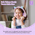 LOBKIN Kids Bluetooth Headphones, Over Ear Wireless with Mic, 50H Playtime, Colorful LED Lights, Safe Volume