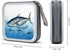 FodPand 40 Bluefin Tuna Thunnus CD Case with Zipper Capacity DVD Case Holder Hard Plastic DVD Disc Storage Box Portable