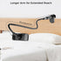 Kefotic Long Gooseneck Tablet Holder for Bed Works with Thick Case, eReader Stand Compatible with All Kindle Paperwhite