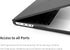 UESWILL Compatible with 2024 2023 2022 2021 MacBook Pro 16 inch Case with M4 M3 M2 M1 Pro Max chip & Touch ID, Black