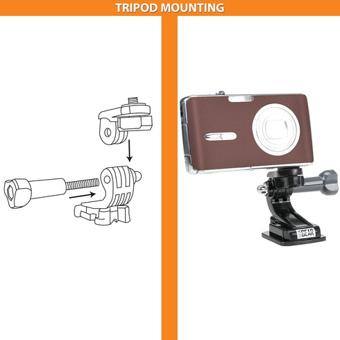 USA GEAR Chest Mount for Action Cameras - Compatible with GoPro Hero 11, Hero 9, Osmo Action 3, and More