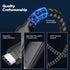 4 10ft, USB4 40Gbps 8K@60Hz/4K@120Hz 240W 4/3 USB Cable High Speed Data Transfer, Display Charging USB C Data Cables