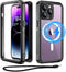Beeasy iPhone 14 Pro Max Case (6.7") Waterproof, Compatible with MagSafe, 360 Degree Protective Outdoor Case, Black