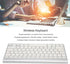 ASHATA Wireless USB-C Keyboard, 2.4g Portable Bilingual Keyboard (French-English) for Desktop and Laptop