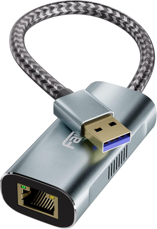 2.5G USB to Ethernet Adapter, USB 3.0 to RJ45 Gigabit LAN Adapter for Nintendo Switch, Xbox 360, Laptop, Mac