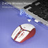 Uciefy V19 Wireless Mouse, 2.4GHz Rechargeable LED Mouse with Battery Indicator, Magnetic Mice with USB Receiver &