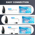 DAANT 4K 1080p Reception,13.5ft Indoor TV Antenna Long Range, Antenna for Smart TV Support Signal Coax HDTV Cable